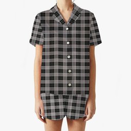 ScotsTee Shop Scottish McPherson Dress Women's Short Sleeve Short Set Tartan Pyjama Set