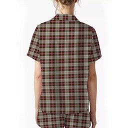 ScotsTee Shop Scottish McLean Dress Women's Short Sleeve Short Set Tartan Pyjama Set