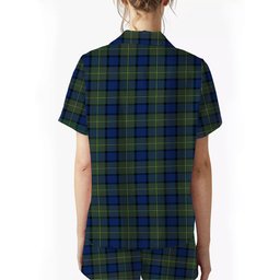 ScotsTee Shop Scottish Moore Modern Women's Short Sleeve Short Set Tartan Pyjama Set