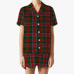 ScotsTee Shop Scottish Thomson Mackinlay Women's Short Sleeve Short Set Tartan Pyjama Set