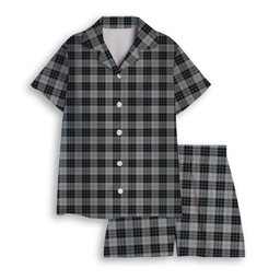 ScotsTee Shop Scottish MacRae, Dress Women's Short Sleeve Short Set Tartan Pyjama Set