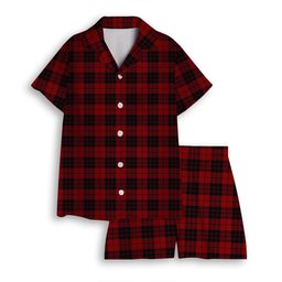 ScotsTee Shop Scottish McLeod of Raasay Women's Short Sleeve Short Set Tartan Pyjama Set