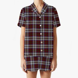 ScotsTee Shop Scottish MacCulloch Dress Women's Short Sleeve Short Set Tartan Pyjama Set