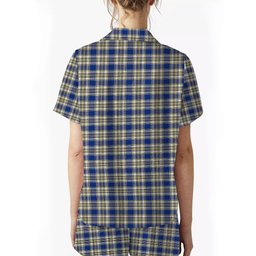 ScotsTee Shop Scottish Livingstone Dress Modern Women's Short Sleeve Short Set Tartan Pyjama Set