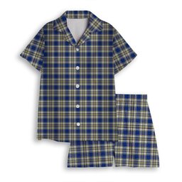 ScotsTee Shop Scottish Livingstone Dress Modern Women's Short Sleeve Short Set Tartan Pyjama Set