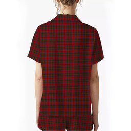 ScotsTee Shop Scottish MacElvain or MacIlvain Women's Short Sleeve Short Set Tartan Pyjama Set