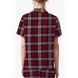 ScotsTee Shop Scottish MacDonald Dress Irish Women's Short Sleeve Short Set Tartan Pyjama Set