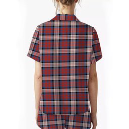 ScotsTee Shop Scottish McDonald Dress Irish Ancient Women's Short Sleeve Short Set Tartan Pyjama Set
