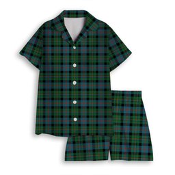 ScotsTee Shop Scottish McCallum Ancient Women's Short Sleeve Short Set Tartan Pyjama Set