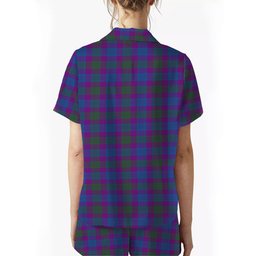 ScotsTee Shop Scottish Lang Modern Clan Women's Short Sleeve Short Set Tartan Pyjama Set