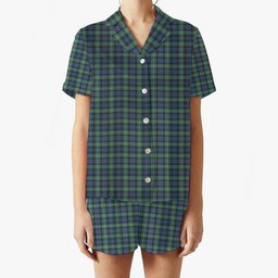 ScotsTee Shop Scottish McKenzie Ancient Women's Short Sleeve Short Set Tartan Pyjama Set