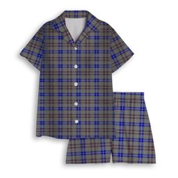 ScotsTee Shop Scottish Yes Scotland Women's Short Sleeve Short Set Tartan Pyjama Set