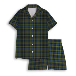 ScotsTee Shop Scottish McClelland Ancient Women's Short Sleeve Short Set Tartan Pyjama Set