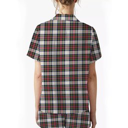 ScotsTee Shop Scottish Stewart Dress Modern Women's Short Sleeve Short Set Tartan Pyjama Set