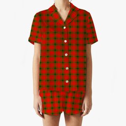 ScotsTee Shop Scottish McQuary Modern Women's Short Sleeve Short Set Tartan Pyjama Set