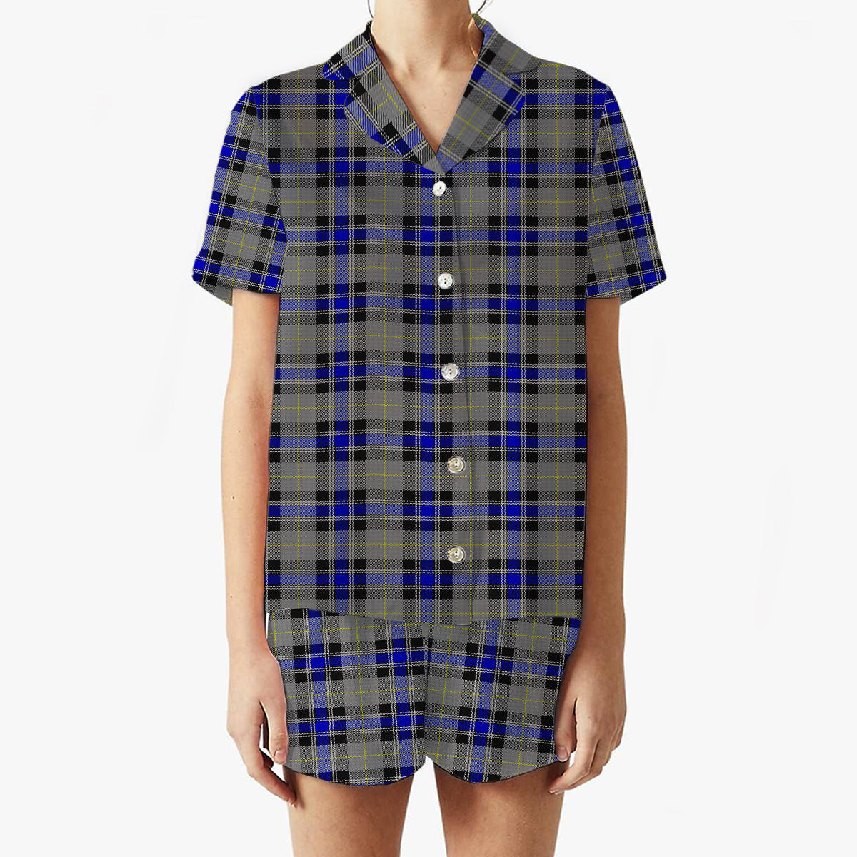 ScotsTee Shop Scottish Sneddon, Jonathan Taylor Women's Short Sleeve Short Set Tartan Pyjama Set