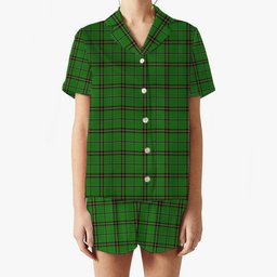 ScotsTee Shop Scottish Leach Hunting Women's Short Sleeve Short Set Tartan Pyjama Set