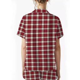 ScotsTee Shop Scottish MacPhee Dress Modern Women's Short Sleeve Short Set Tartan Pyjama Set