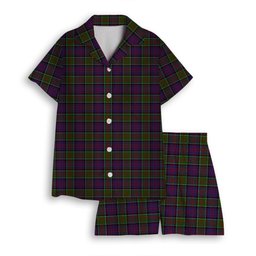 ScotsTee Shop Scottish MacDonald of Clanranald 2 Women's Short Sleeve Short Set Tartan Pyjama Set