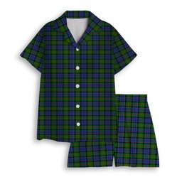 ScotsTee Shop Scottish Paterson SC Women's Short Sleeve Short Set Tartan Pyjama Set