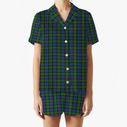 ScotsTee Shop Scottish Paterson SC Women's Short Sleeve Short Set Tartan Pyjama Set