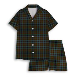 ScotsTee Shop Scottish MacTavish Hunting Women's Short Sleeve Short Set Tartan Pyjama Set