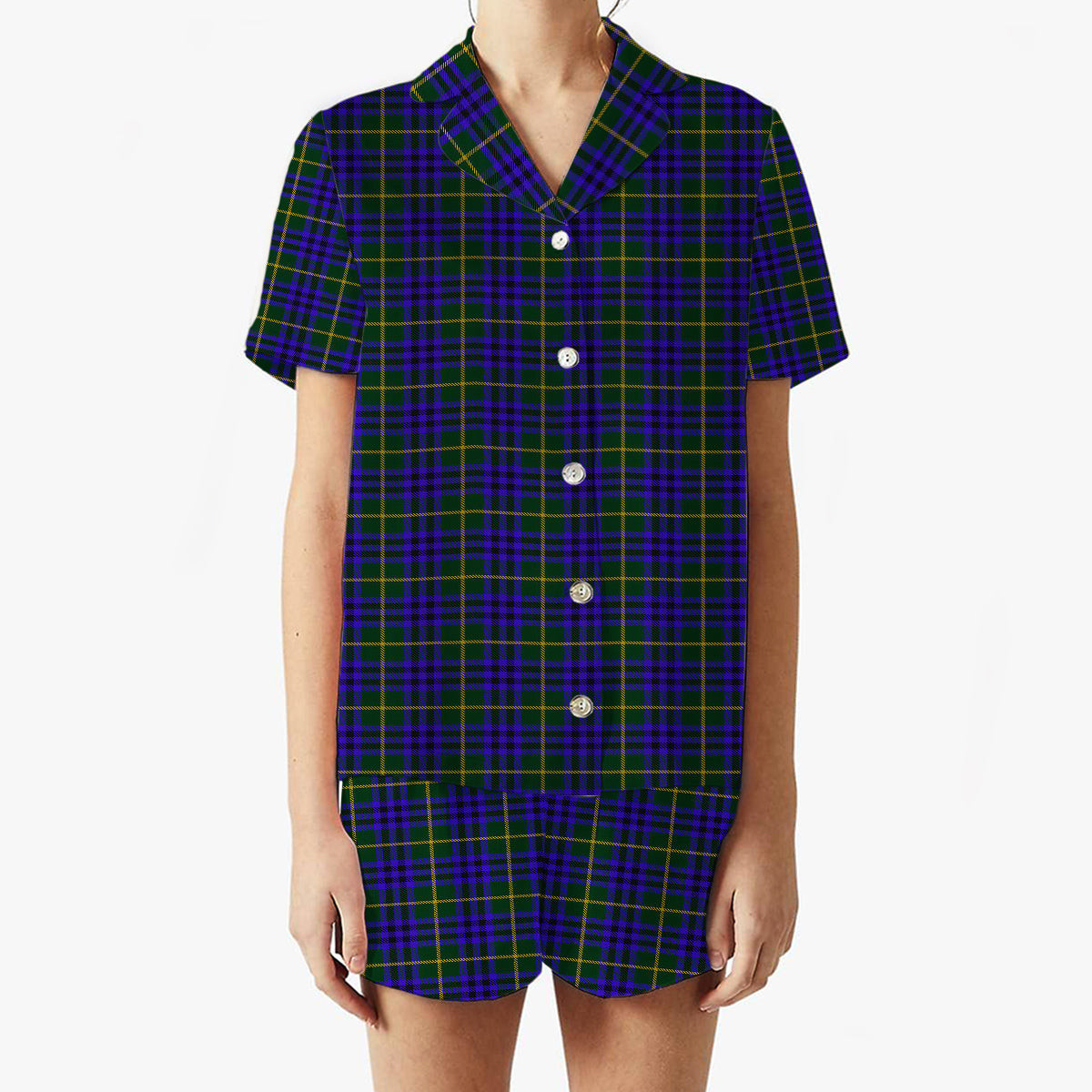 ScotsTee Shop Scottish Marshall of Keith Women's Short Sleeve Short Set Tartan Pyjama Set