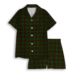 ScotsTee Shop Scottish MacFie Hunting Women's Short Sleeve Short Set Tartan Pyjama Set