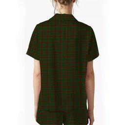 ScotsTee Shop Scottish Macnaughton Hunting Women's Short Sleeve Short Set Tartan Pyjama Set