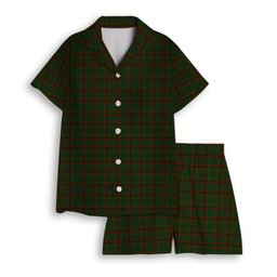 ScotsTee Shop Scottish Macnaughton Hunting Women's Short Sleeve Short Set Tartan Pyjama Set