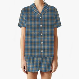 ScotsTee Shop Scottish Napier Ancient Women's Short Sleeve Short Set Tartan Pyjama Set