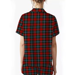 ScotsTee Shop Scottish Livingstone MacLay MacLeay Women's Short Sleeve Short Set Tartan Pyjama Set