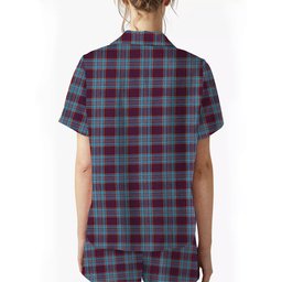 ScotsTee Shop Scottish Royal Canadian Air Force Modern Women's Short Sleeve Short Set Tartan Pyjama Set