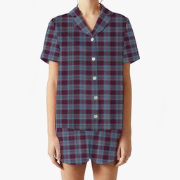 ScotsTee Shop Scottish Royal Canadian Air Force Modern Women's Short Sleeve Short Set Tartan Pyjama Set