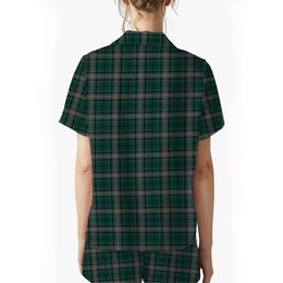 ScotsTee Shop Scottish Kelly of Sleat Hunting Women's Short Sleeve Short Set Tartan Pyjama Set