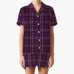 ScotsTee Shop Scottish YTL Women's Short Sleeve Short Set Tartan Pyjama Set