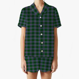 ScotsTee Shop Scottish Wishart Hunting SC Women's Short Sleeve Short Set Tartan Pyjama Set
