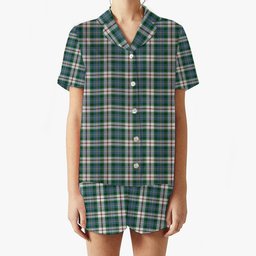 ScotsTee Shop Scottish McLeod Of Californian Ancient Women's Short Sleeve Short Set Tartan Pyjama Set