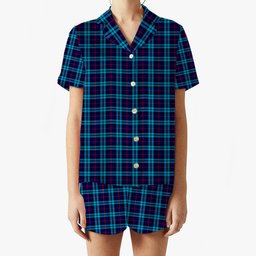 ScotsTee Shop Scottish McCorquodale SC Women's Short Sleeve Short Set Tartan Pyjama Set