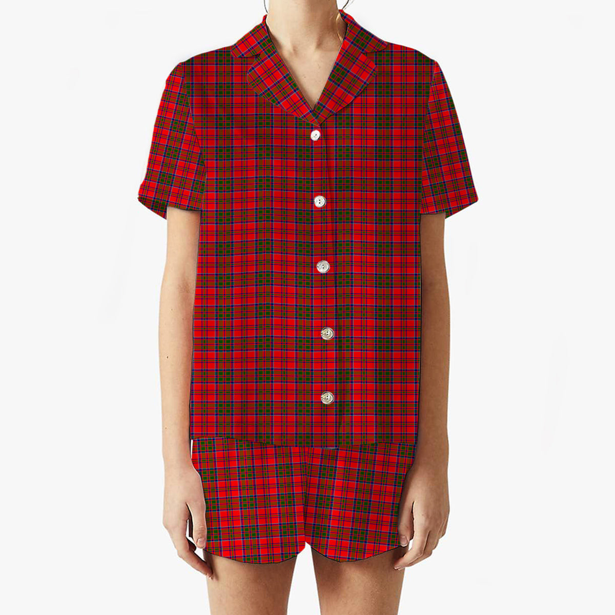 ScotsTee Shop Scottish MacKillop SC Women's Short Sleeve Short Set Tartan Pyjama Set