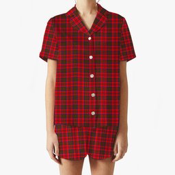 ScotsTee Shop Scottish MacKillop SC Women's Short Sleeve Short Set Tartan Pyjama Set