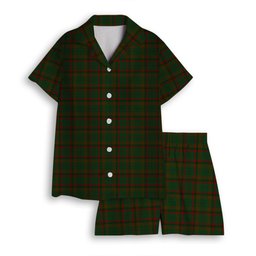 ScotsTee Shop Scottish MacCracken Hunting Women's Short Sleeve Short Set Tartan Pyjama Set