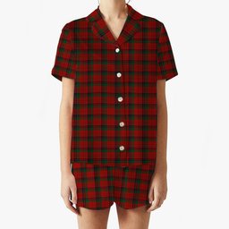 ScotsTee Shop Scottish Nicolson MacNicol Women's Short Sleeve Short Set Tartan Pyjama Set