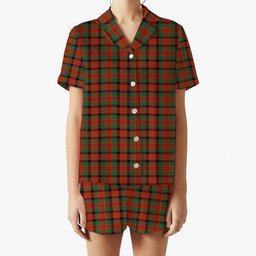 ScotsTee Shop Scottish McNicol Ancient Women's Short Sleeve Short Set Tartan Pyjama Set