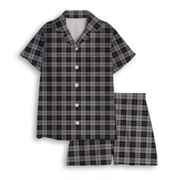 ScotsTee Shop Scottish MacPherson Dress 1951 Women's Short Sleeve Short Set Tartan Pyjama Set