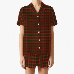 ScotsTee Shop Scottish Nisbet Women's Short Sleeve Short Set Tartan Pyjama Set