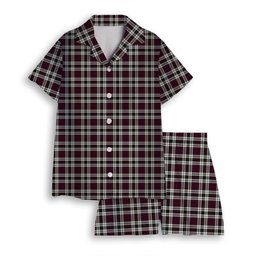 ScotsTee Shop Scottish Little Dress Modern Women's Short Sleeve Short Set Tartan Pyjama Set