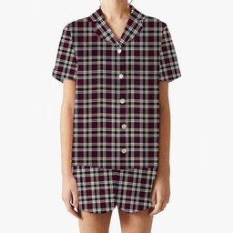 ScotsTee Shop Scottish Little Dress Modern Women's Short Sleeve Short Set Tartan Pyjama Set