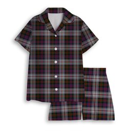 ScotsTee Shop Scottish McDonald Dress Modern Women's Short Sleeve Short Set Tartan Pyjama Set