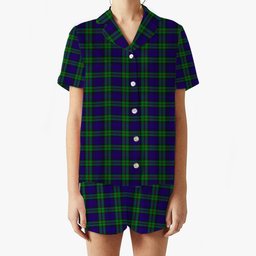 ScotsTee Shop Scottish MacKinlay Modern Women's Short Sleeve Short Set Tartan Pyjama Set
